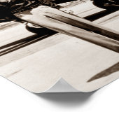 Poster Amelia Earhart Lockheed Electra C 1937 Sepia Poste (Coin)