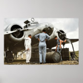 Poster Amelia Earhart Lockheed Model 10 Electra 1937 (Devant)