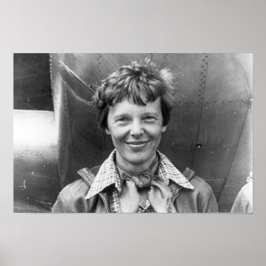 Poster Amelia Earhart Photographie et son Lockheed Electr (Devant)