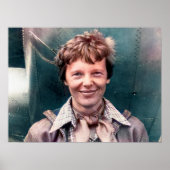 Poster Amelia Earhart son Lockheed Model 10-E Electra (Devant)