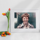 Poster Amelia Earhart Son Lockheed Modèle 10-E Electra