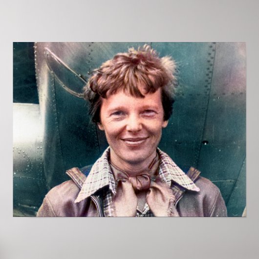 Poster Amelia Earhart Son Lockheed Modèle 10-E Electra (Devant)