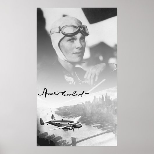 Poster AMELIA et son AVION LOCKHEED ELECTRA (Devant)