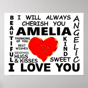Poster Amelia Je T'Aime
