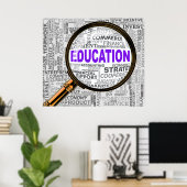 Poster Améliorer l'éducation (Bureau à domicile)