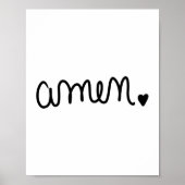 Poster Amen manuscrit (Devant)