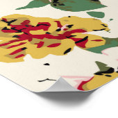 Poster Aménagement Abstrait de fleurs massives, partout (Coin)