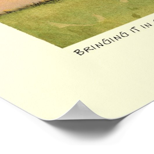 Poster Amène-Le Sur Une Aile Et Une Prière (Coin)