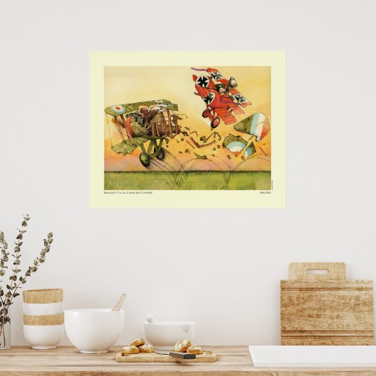 Poster Amène-Le Sur Une Aile Et Une Prière (Cuisine)