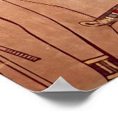 Poster Amenhotep II avec une cheville élevée à ses lèvres (Coin)