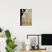Poster Amenophis IV, Nefertiti et fille (Bureau à domicile)