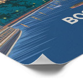 Poster America Boston City Skyline, Boston Ma Us Skyline (Coin)