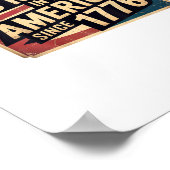 Poster America Flag Decor No Kings In America Since 1776 (Coin)