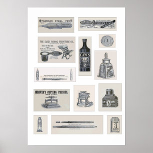 Poster America Stationer 1881