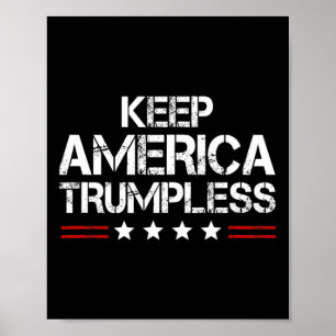 Poster America Trumpless - Drôle Anti Trump Mens & ; W