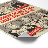 Poster américain de 2ème guerre mondiale - "Ration (Coin)