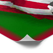 Poster américain du drapeau et du football (Coin)