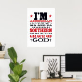 POSTER AMÉRICAIN FAIT NAÎTRE LE SUD (Bureau à domicile)