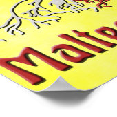 Poster américain Maltese Roots Print (Coin)