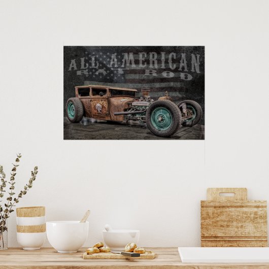 Poster américain Rat Rod (Cuisine)