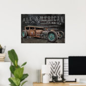 Poster américain Rat Rod (Bureau à domicile)