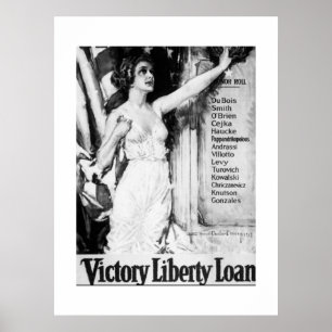 Poster Américains unis ! Emprunt de la victoire et de la