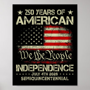 Poster American 250th Anniversary Celebration 250 Years U