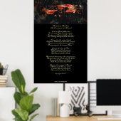 Poster American Anthem Patriotic Art & Poem (Bureau à domicile)