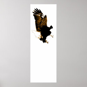 Poster American Bald Eagle Landing