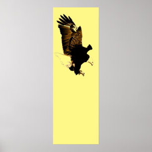 Poster American Bald Eagle Landing