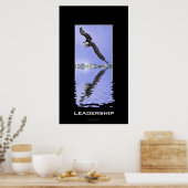 Poster American Bald Eagle LEADERSHIP Motivational Print (Cuisine)
