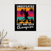 Poster American Bigfoot Indéfendu Caché Et Chercher Champ (Cuisine)