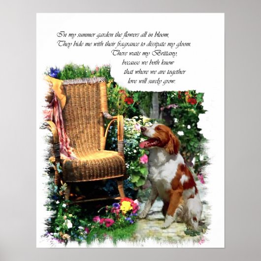 Poster American Brittany Spaniel Art Imprimer (Devant)