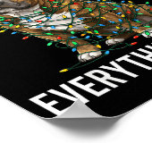 Poster American Bully Christmas I'm Fine Everything Is Fi (Coin)