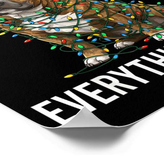 Poster American Bully Christmas I'm Fine Everything Is Fi (Coin)