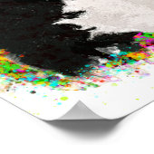 Poster American Bully Colorée Pop Art (Coin)