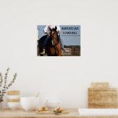 Poster "American Cowgirl" (Cuisine)