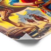 Poster American Cowgirl Pin-up (Coin)