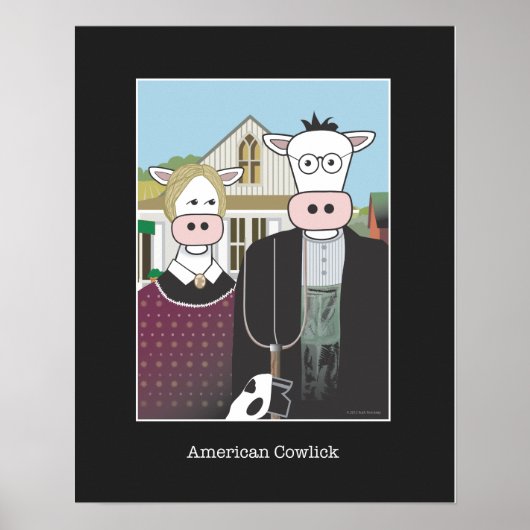 Poster "American Cowlick"16x20" (Devant)