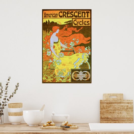 Poster American CRESCENT Cycles (Cuisine)
