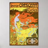Poster American CRESCENT Cycles (Devant)