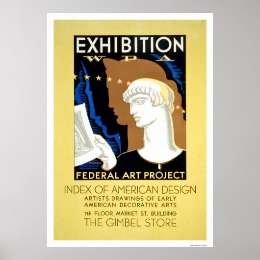 Poster American Design 1936 WPA (Devant)