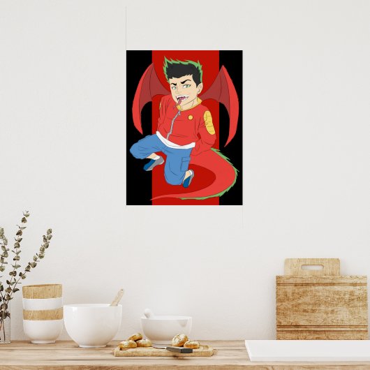 Poster American Dragon  Jake Long (Cuisine)