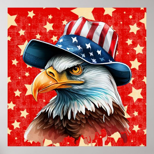 Poster American Eagle Flag (Devant)