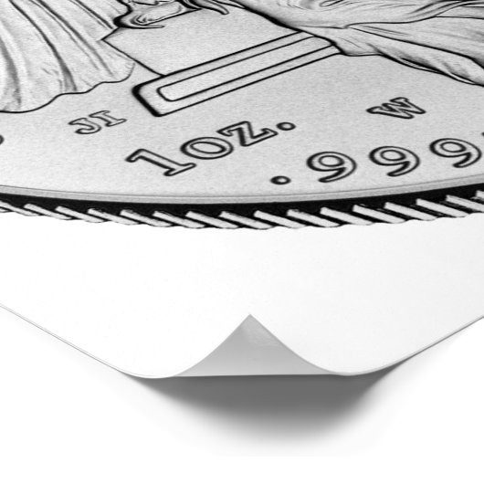 Poster American Eagle Platinum non distribué (Coin)