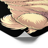 Poster American Eskimo Dog Christmas Santa Hat Pet Dog Lo (Coin)