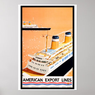 Poster American Export Lines