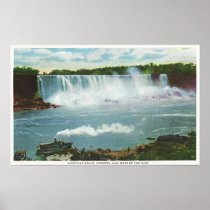 Poster American Falls Maid of the Mist View