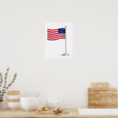 Poster american flag (Cuisine)