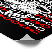 Poster American Flag Disc Golf Player Funny Chainsaw Bask (Coin)